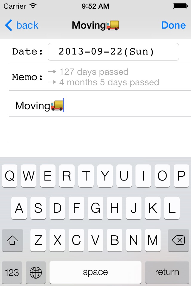 DateCalcMemo ～ how many days screenshot 3