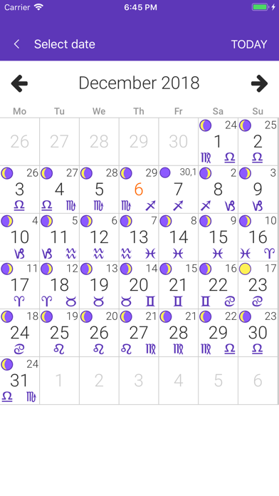 Moon Calendar 2019 screenshot 2