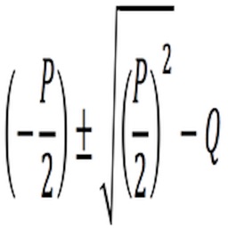 PQ formula calculator