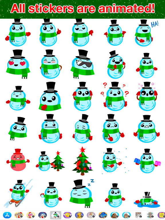 Snowman - Animated stickersのおすすめ画像2