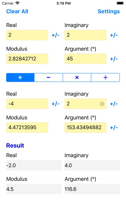 Complex Number Cruncher