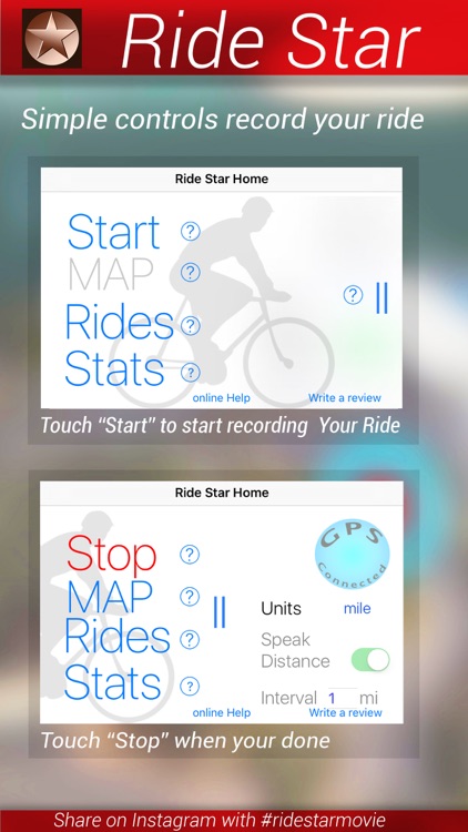 Ride Star - Bike Ride Tracker screenshot-0