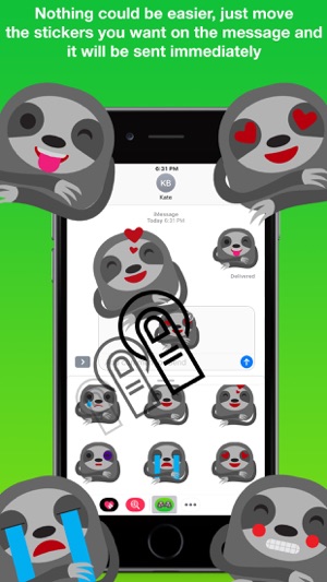 Sloth Stickers Pro(圖2)-速報App