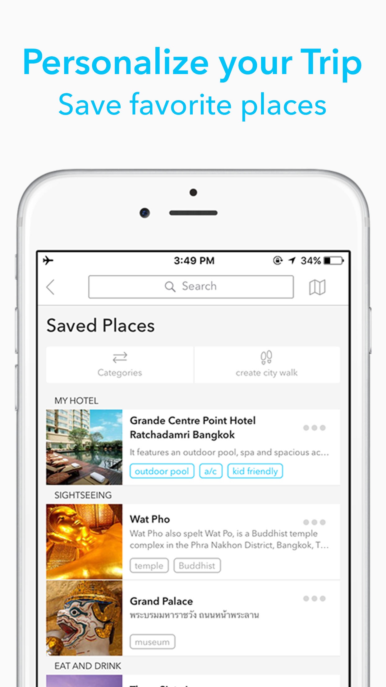 Screenshot do app California Travel Guide by Triposo