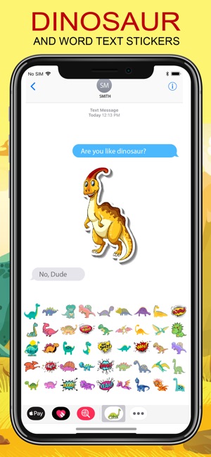 Dinosaur & Text Sticker Emojis(圖4)-速報App