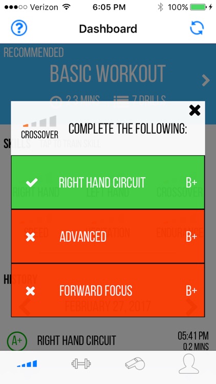 DribbleUp Interactive Basketball Training & Drills