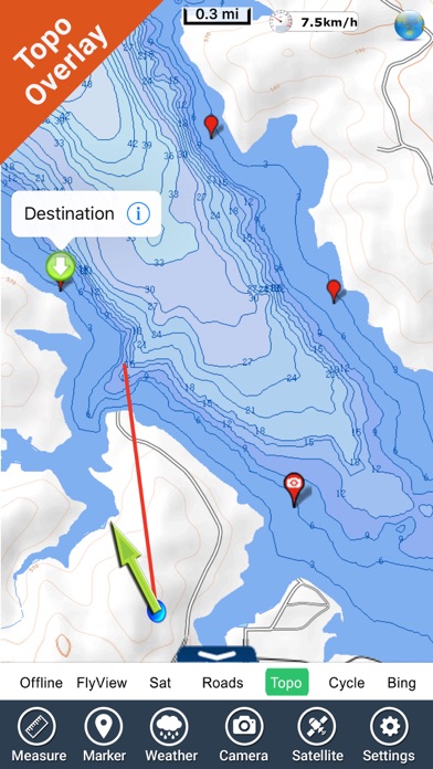 App Shopper: Lake Sakakawea fishing Charts (Navigation)