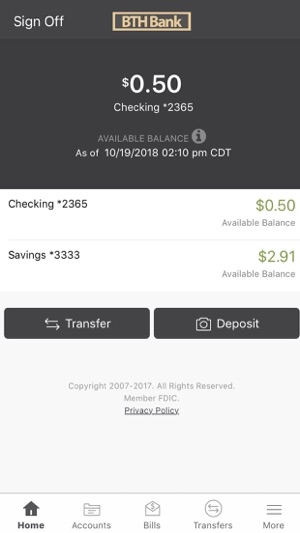 Bth Bank Mobile On The Iphone Screenshots