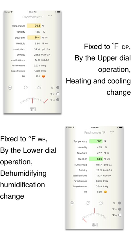 Psychrometer °F screenshot-6