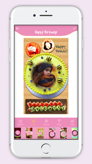 Happy Birthday Cake Frame(圖2)-速報App