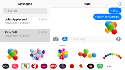 Colorful Balloons Text Sticker screenshot 2