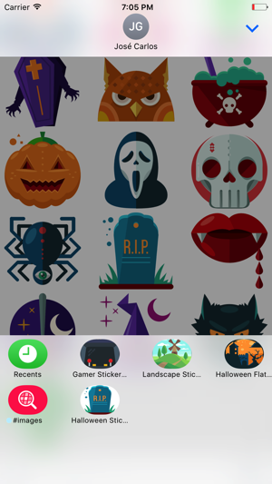 Funny Halloween Sticker Pack for iMessage(圖3)-速報App