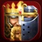 Battle kings, fight enemies, conquer kingdoms & build an army with real time PVP strategy in CoK, an epic MMORPG war game