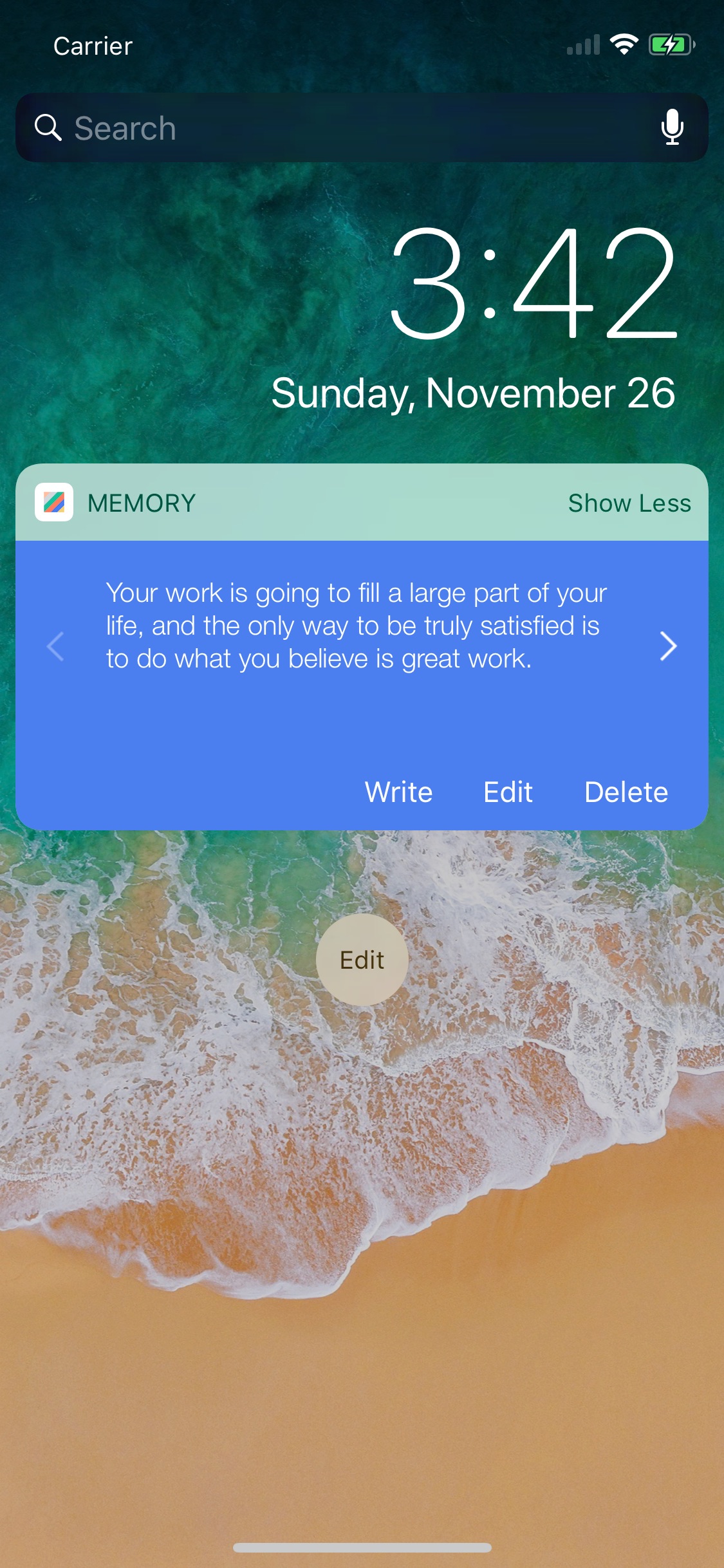 Screenshot do app Memory: Your Memo