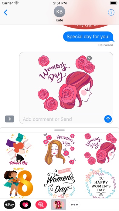 Woman's Day Modern Stickers screenshot 2