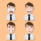 Men Expressions Stickers