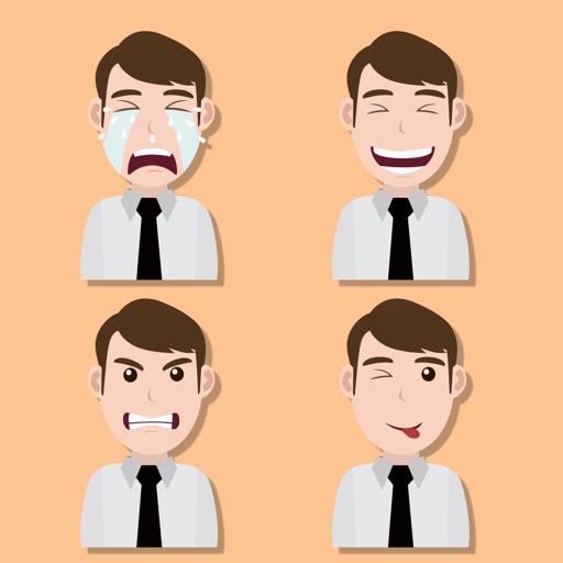 Men Expressions Stickers iOS App