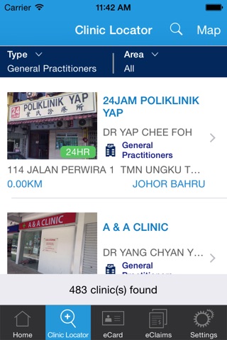 MHC Clinic Network Locator screenshot 3