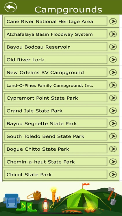 Louisiana Campgrounds & Trails