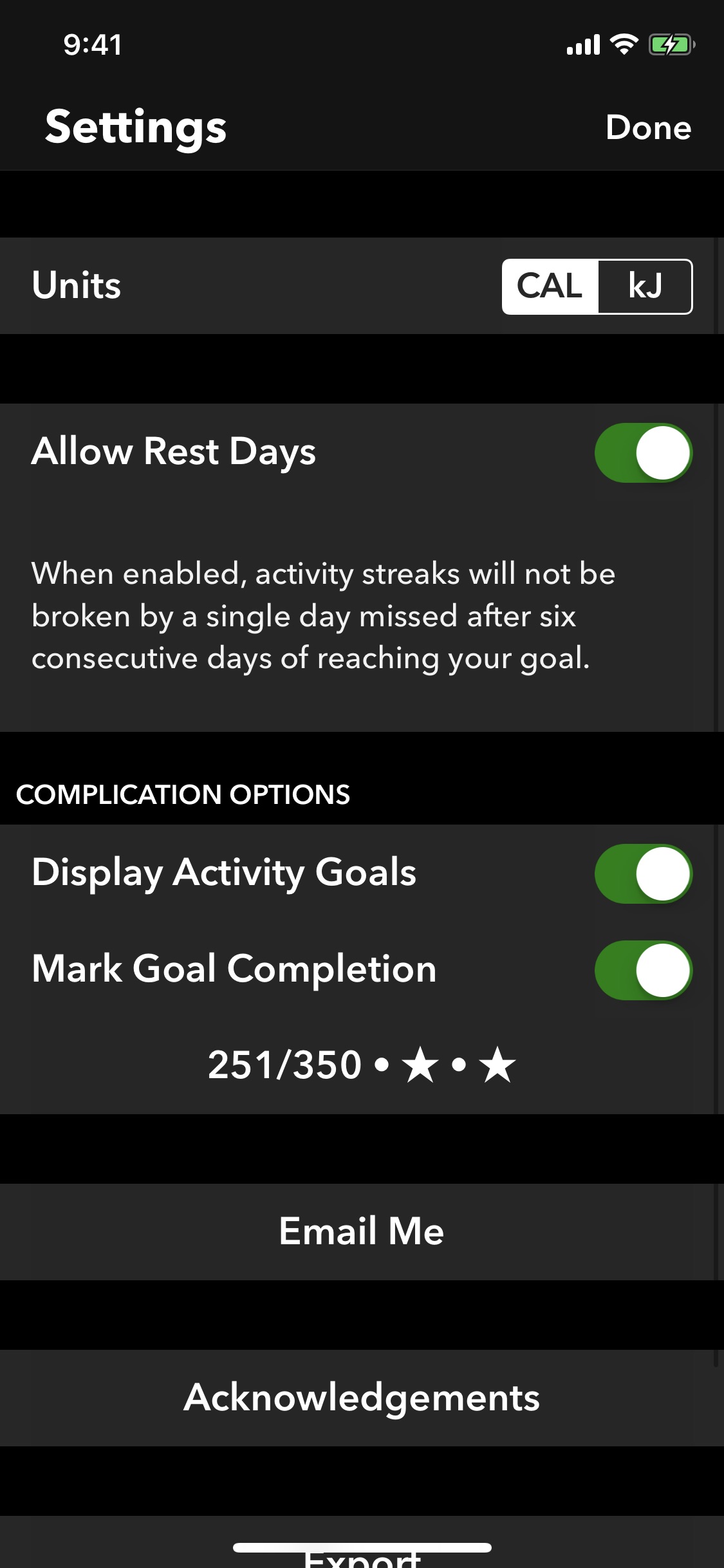 Screenshot do app Activity++