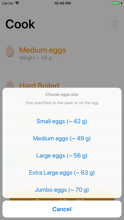Eggs — Timer for Boiling Eggs