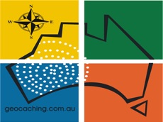 Activities of Geocaching Australia stickers