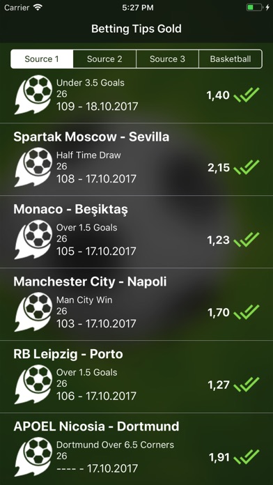 Gold Betting Tips - Football screenshot 2
