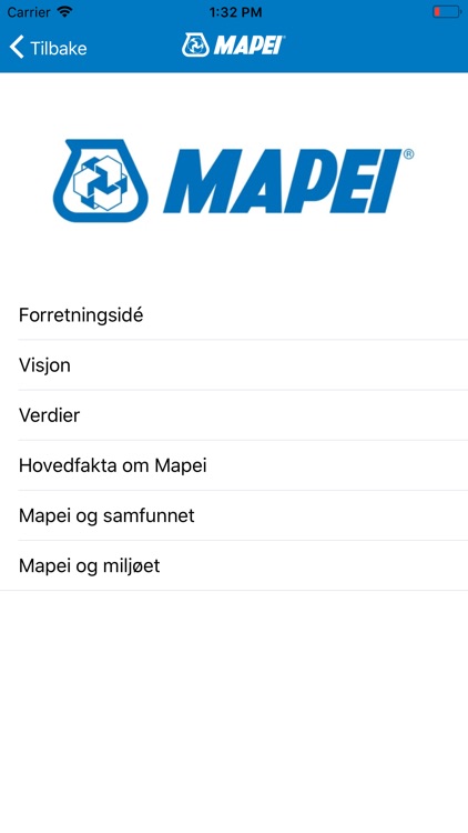 Mapei - app for ansatte