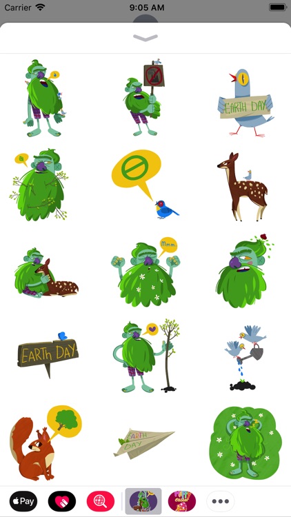 Earth Day Stickers Set