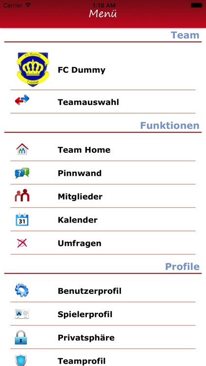 UnserTeam - Team Manager