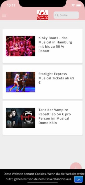 MusicalDeals Tickets & Rabatte(圖1)-速報App