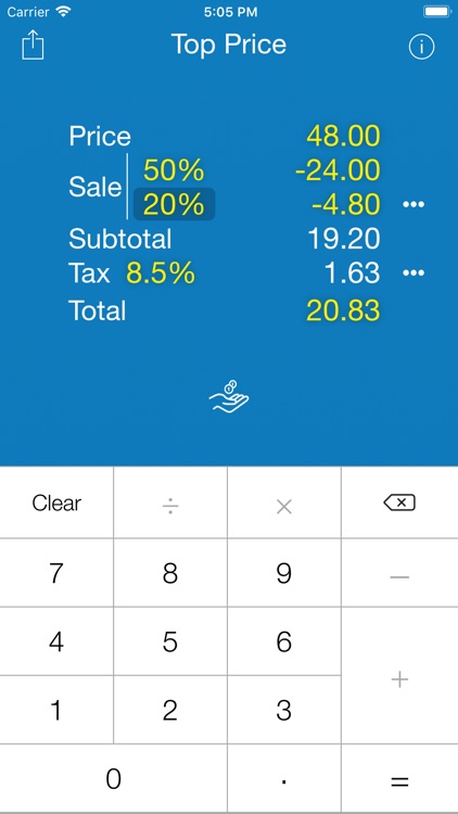 Top Price Sales Tax Calculator
