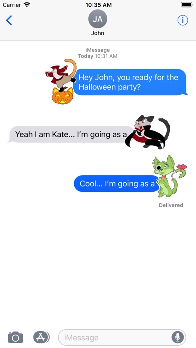 Scaredy Cat Stickers Halloween screenshot 3