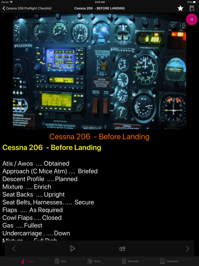 Cessna 206 Preflight Checklist