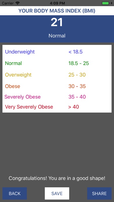 BMI Health Calculator screenshot 3