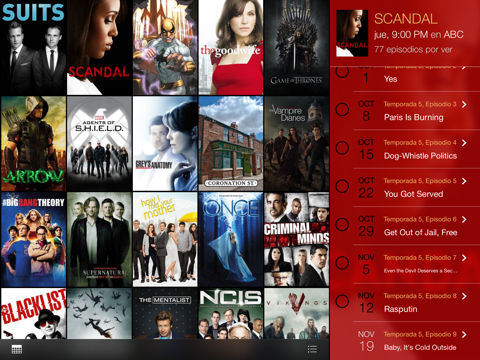 tv show tracker for iPad screenshot 2
