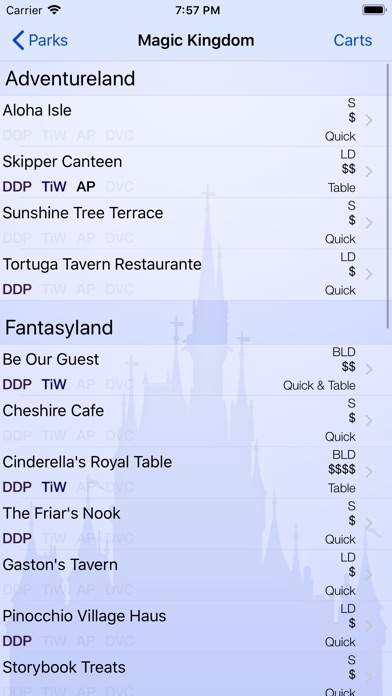 Dining for Disney World screenshot1