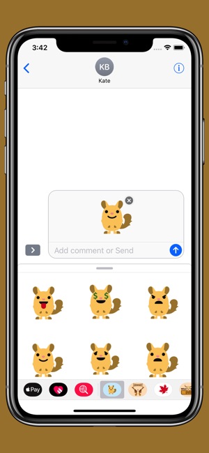 Chinchilla - Cute pet emoji(圖3)-速報App