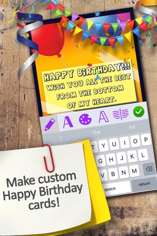 Birthday Greeting Card Maker 2 screenshot 3
