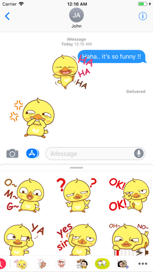 Yellow Baby Chicken Sticker