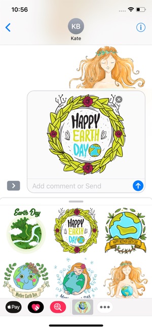 Cute Mother Earth Day Stickers(圖3)-速報App