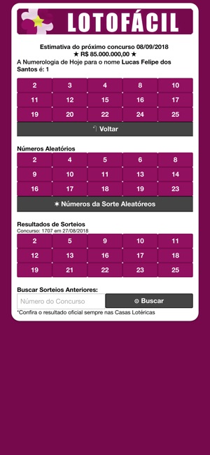 Lotofácil Gerador de Números(圖2)-速報App