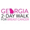 The Georgia 2-Day Walk App allows participants to: