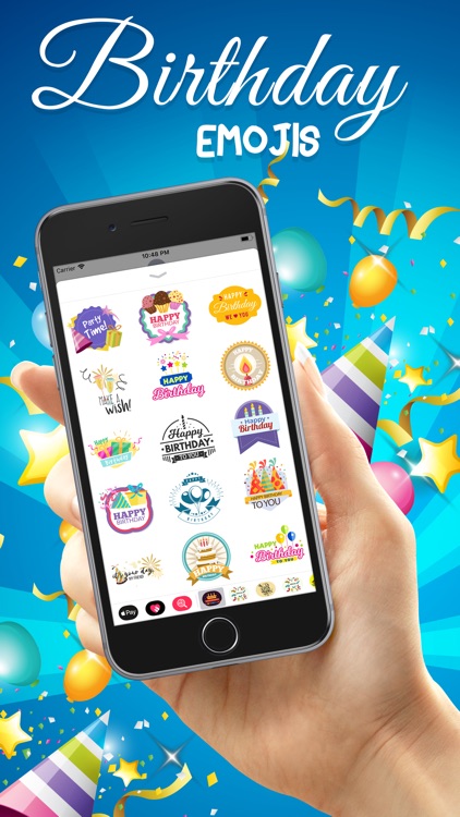 Birthday Emojis Stickers screenshot-3