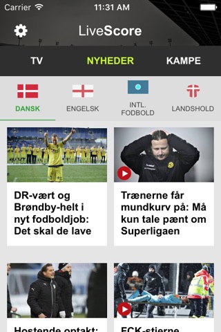 FODBOLD.NU screenshot 3