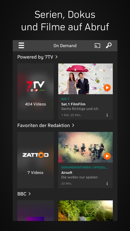 Zattoo TV Streaming
