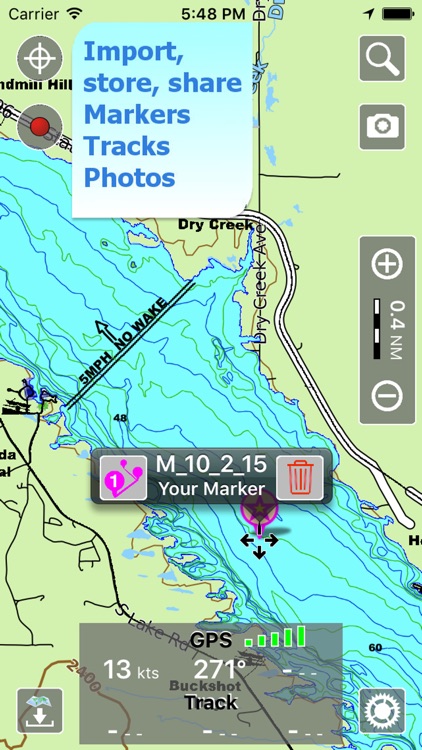 Aqua Map Nebraska Lakes GPS HD