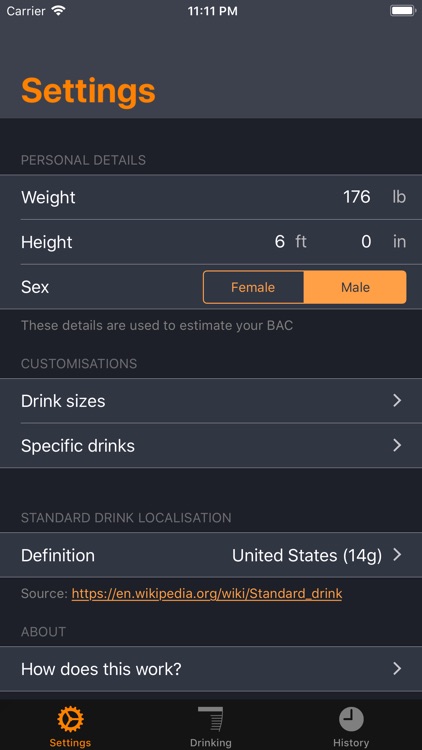 RationAle – Drink Tracker