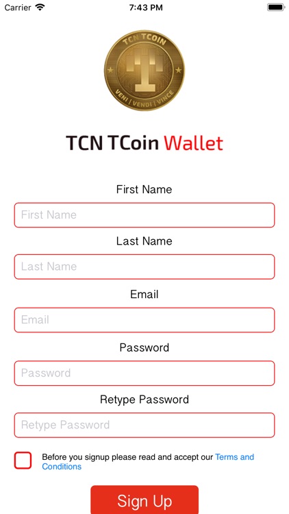 TCN TCoin Wallet