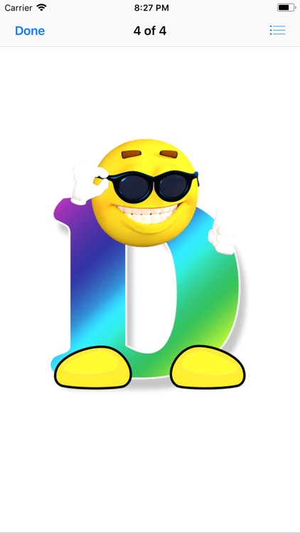 Smiley Face Alphabet Stickers screenshot-5